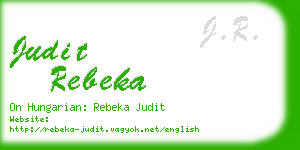 judit rebeka business card